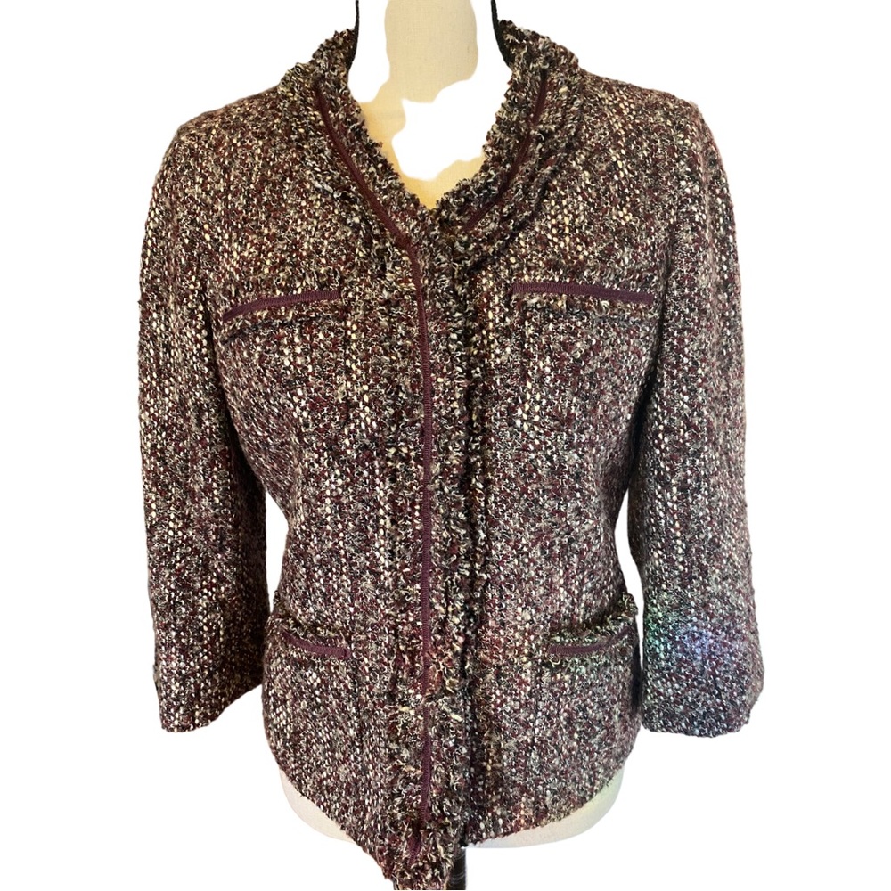 Talbots Womens size 8p Wood Blend Jacket